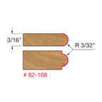 Half Round / Bull Nose Router Bits