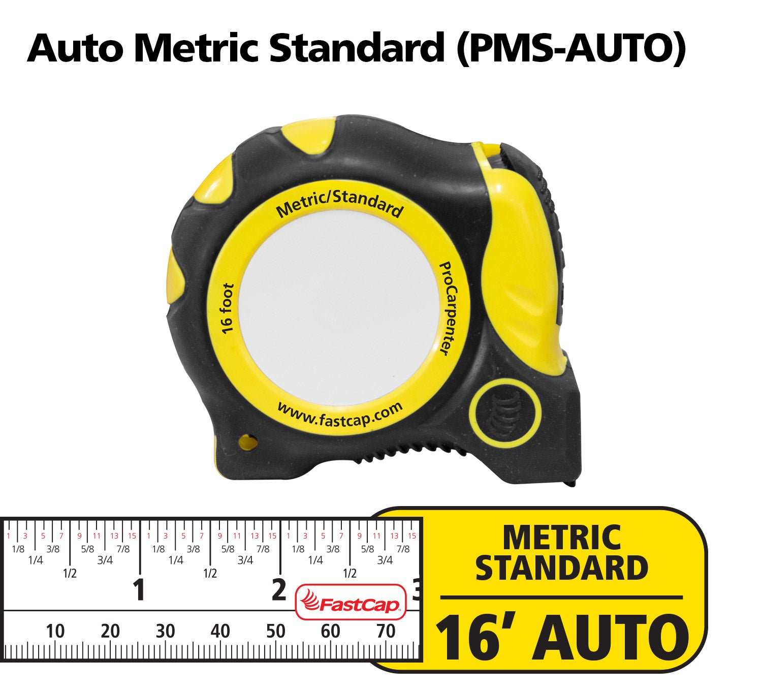 Metric/Standard 16' AutoLock Tape Measure