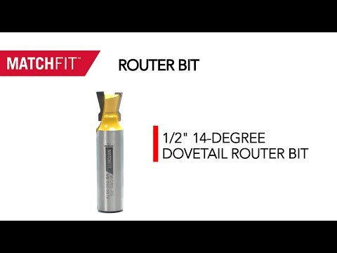 MATCHFIT Dovetail Router Bit - 14° x 1/2"