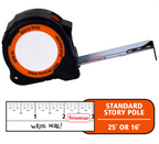 Standard Story Pole 16' Tape Measure
