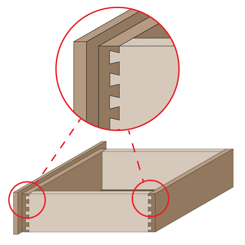 Dovetail Router Bit with Top Bearing