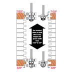 Adjustable Tounge & Groove Router Bit Set