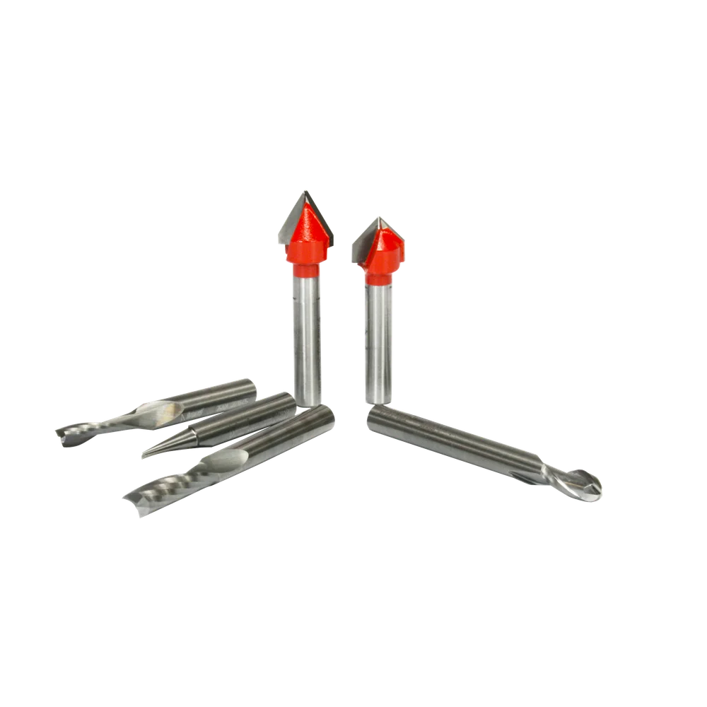 8 Piece CNC Router Bit General Purpose Set
