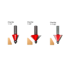 3 Piece Chamfer Bit Set